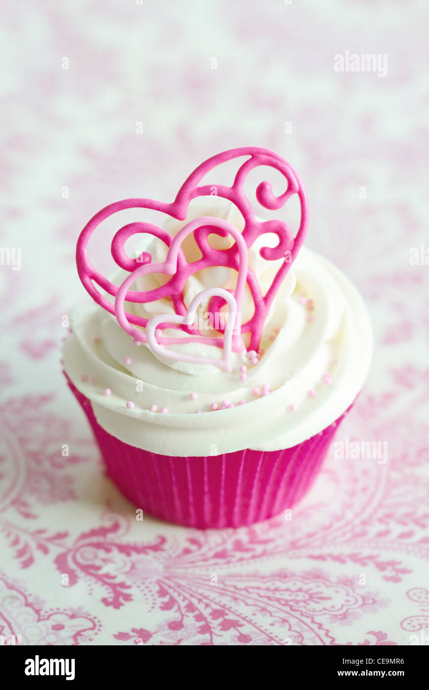 Valentine cupcake Foto de stock