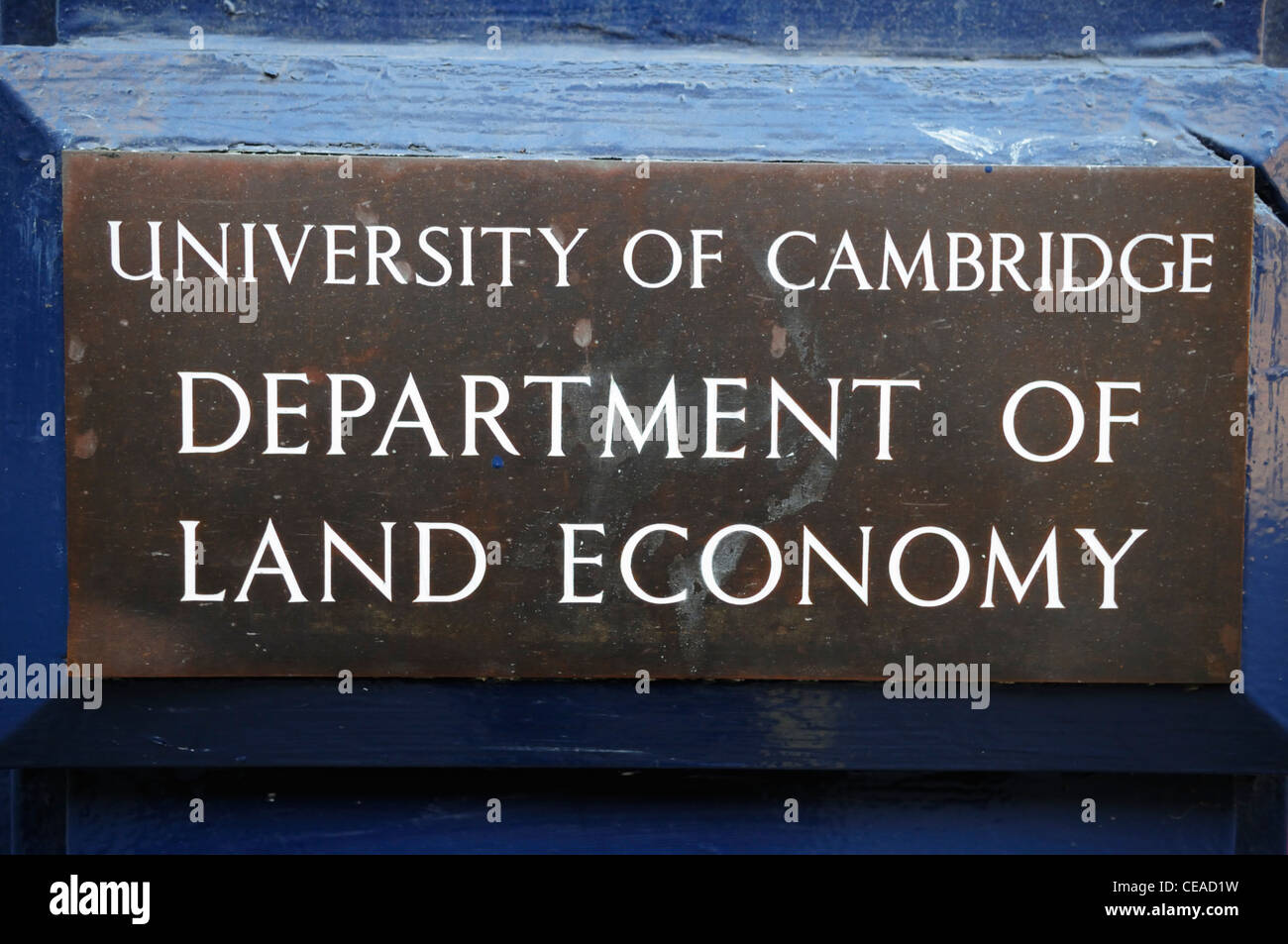 La Universidad de Cambridge Departamento de Economía de la tierra, Silver Street, Cambridge, Inglaterra, Reino Unido. Foto de stock
