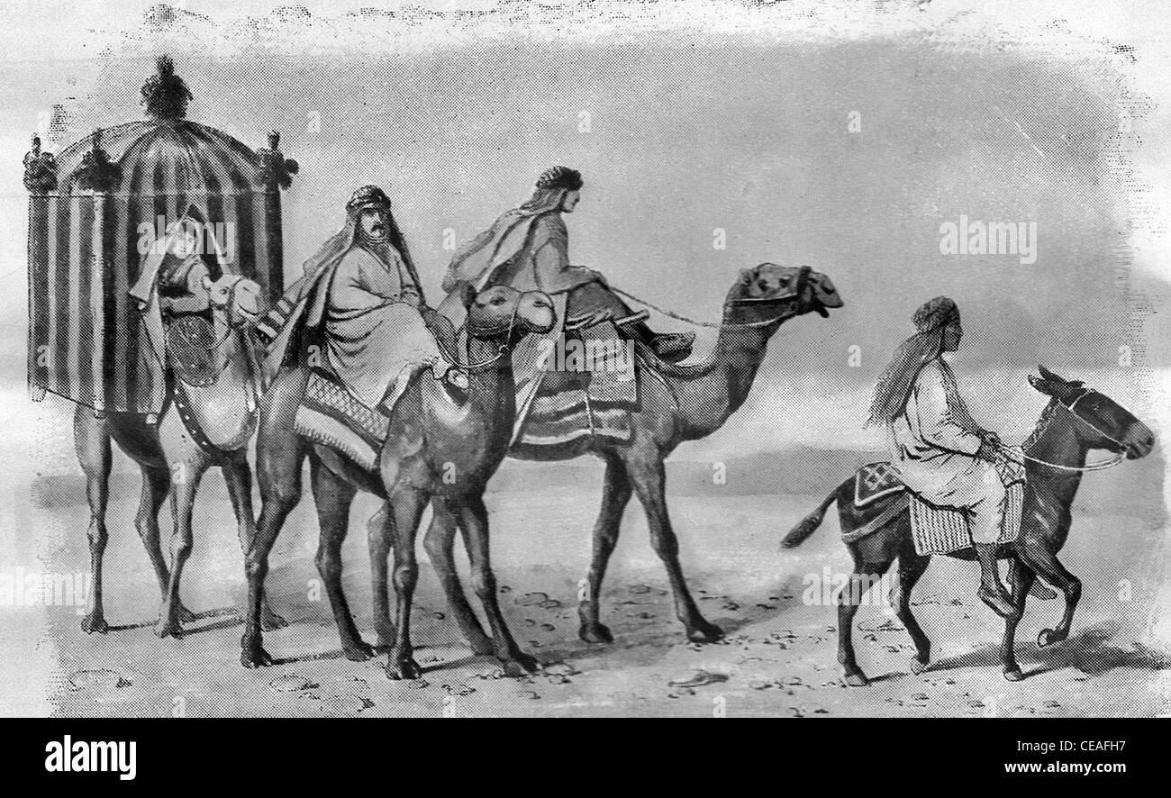 Retorno a Nazaret atravesando el desierto de Parán Fotografía de