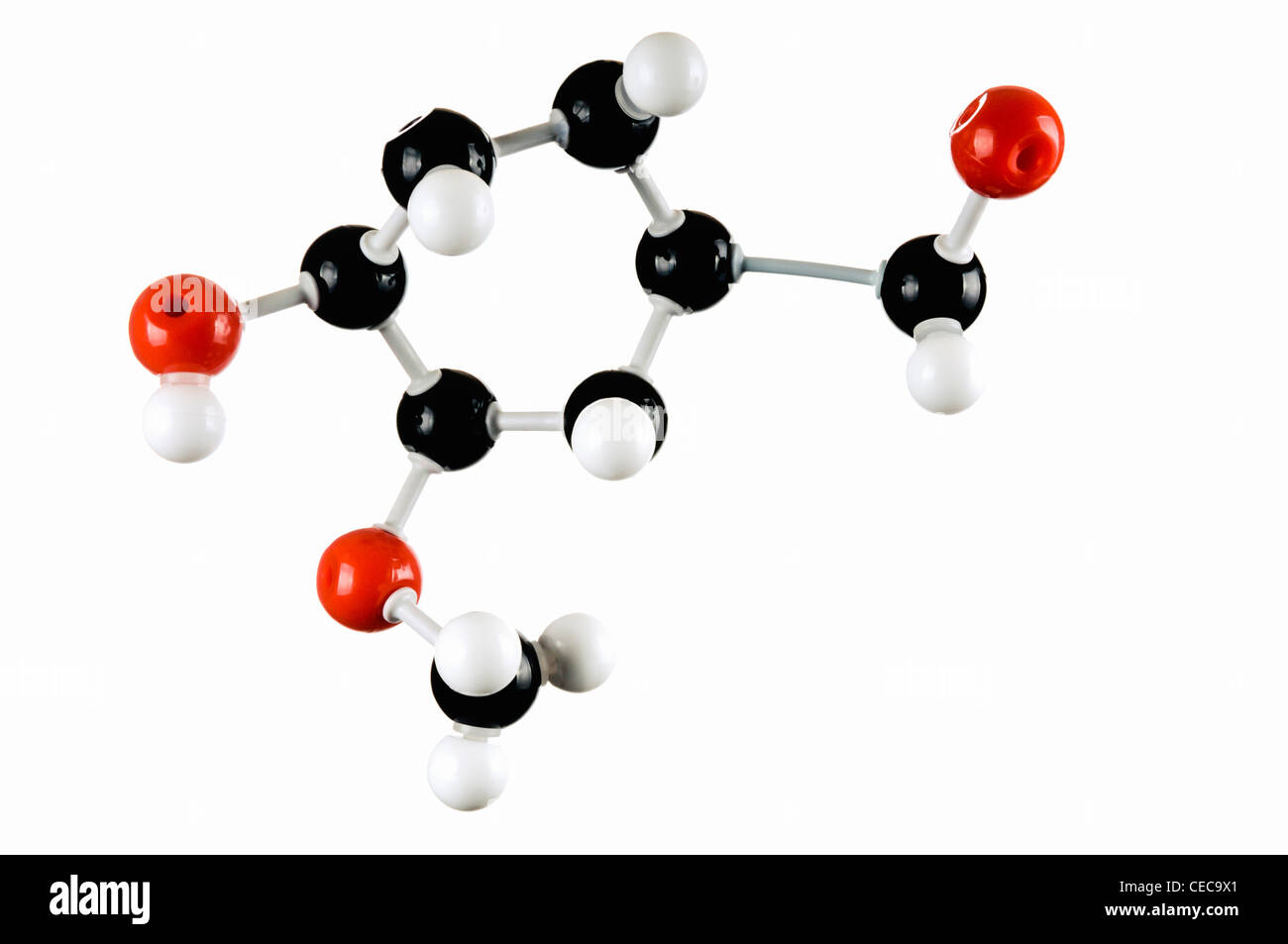 Modelo molecular de la sacarosa Foto de stock