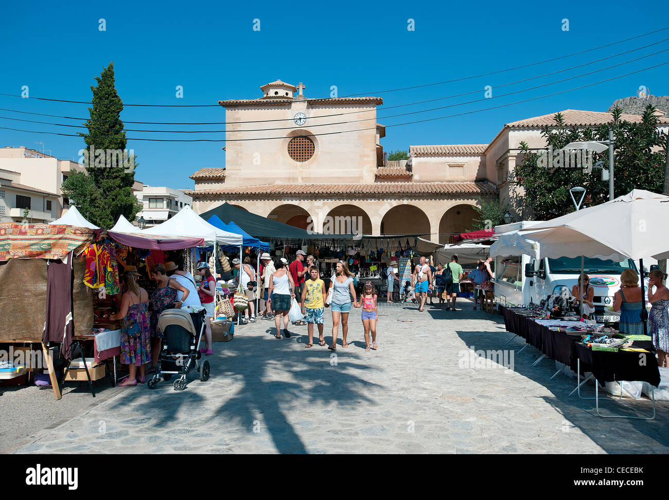 Mercado de Pollensa, Mallorca Baleares Puerto España Fotografía de stock -  Alamy