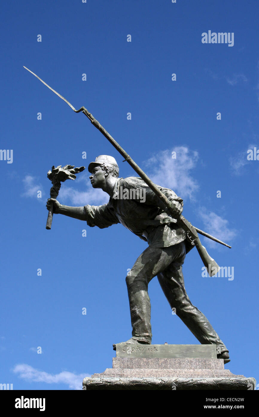 La estatua del héroe nacional de Costa Rica Juan Santamaría Foto de stock