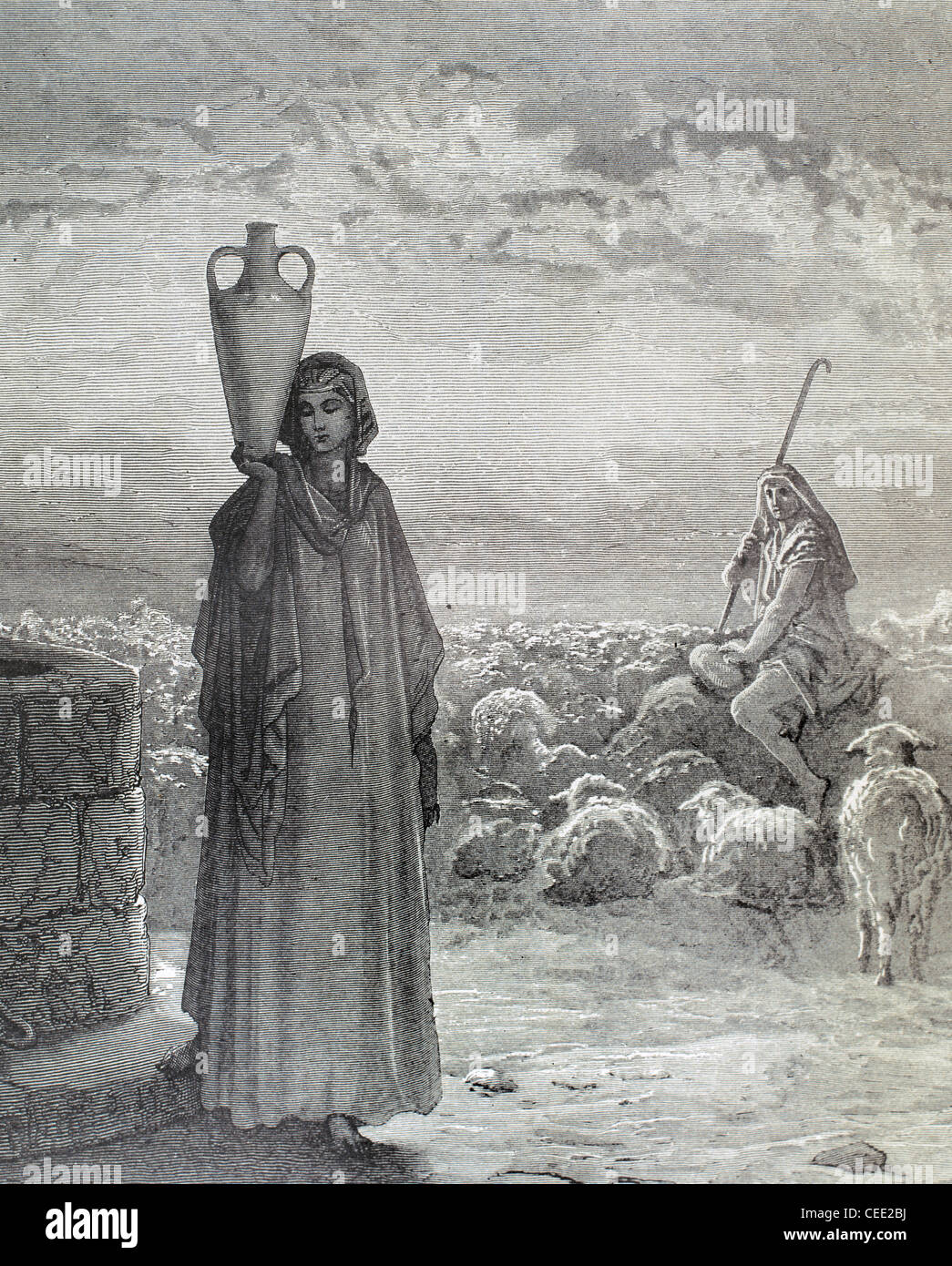 Antiguo Testamento. Libro de Génesis. Jacob en la casa de su tío Labán