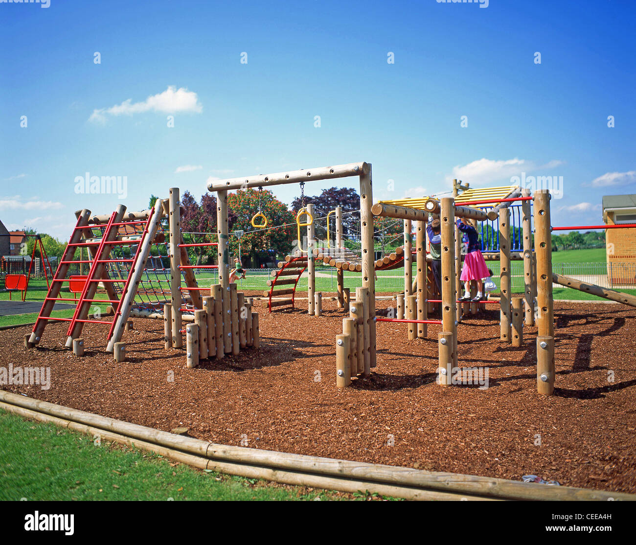 Children's patio exterior, Winkfield, Berkshire, Inglaterra, Reino Unido Foto de stock