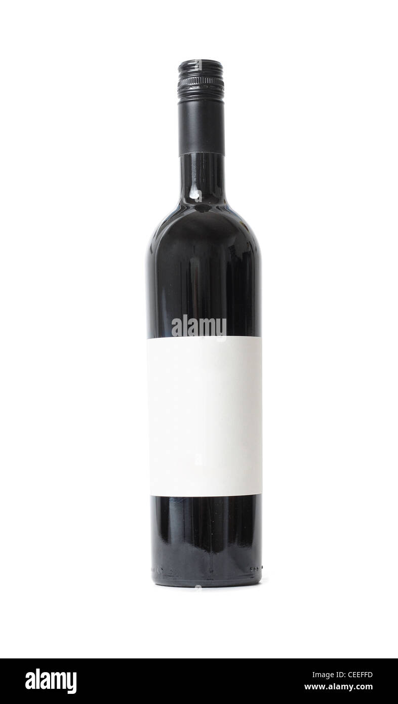Botella de vino tinto Foto de stock