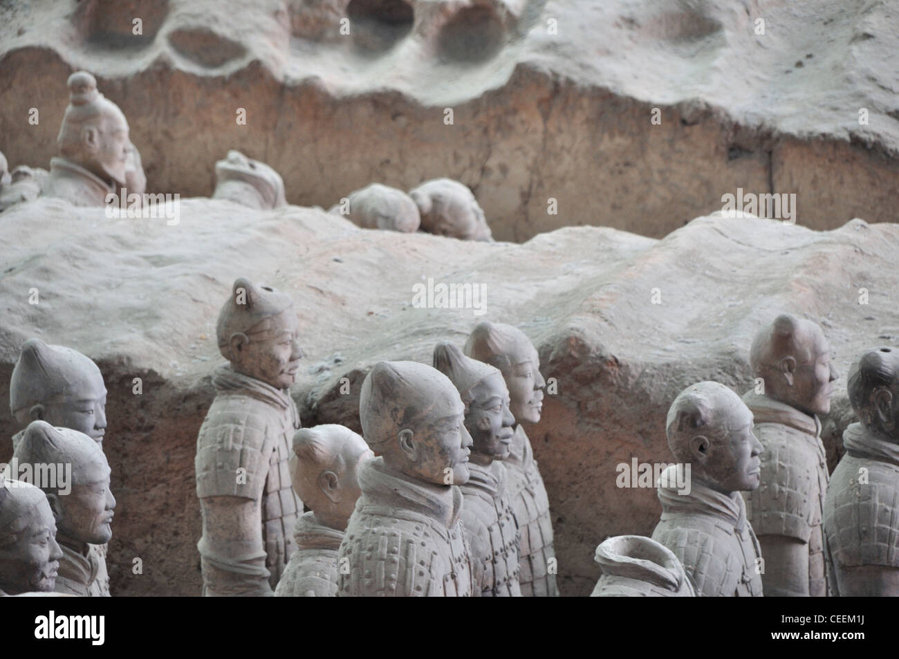 China, Xian, guerreros de terracota, las tumbas imperiales, el Mausoleo del Primer Emperador Qin