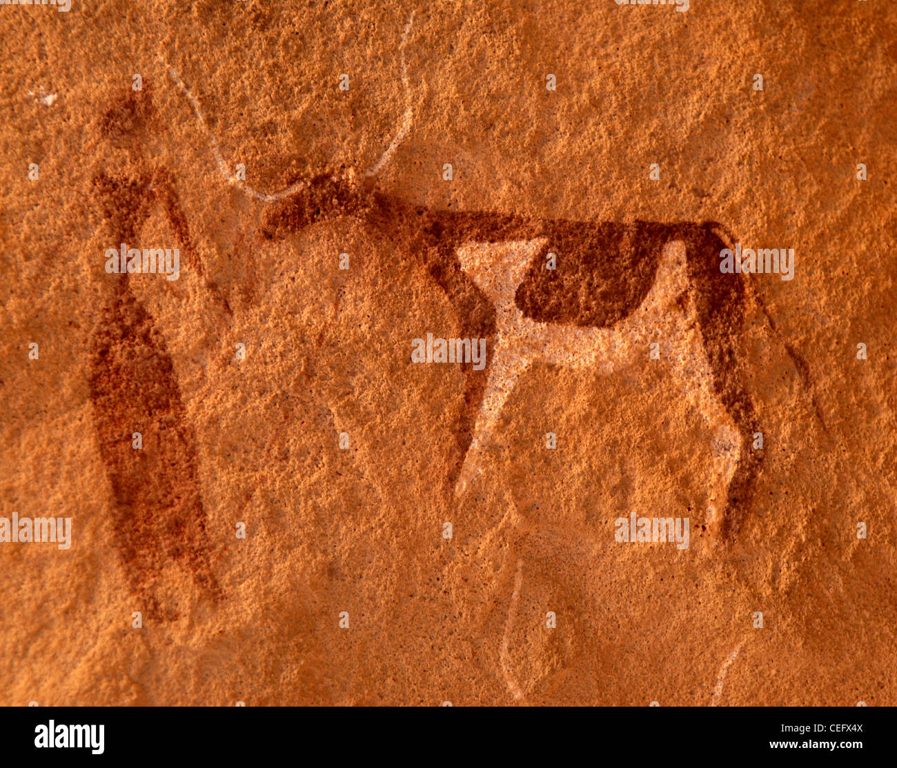pecho Betsy Trotwood pánico Antiguas pinturas de arte rupestre en el desierto egipcio Fotografía de  stock - Alamy