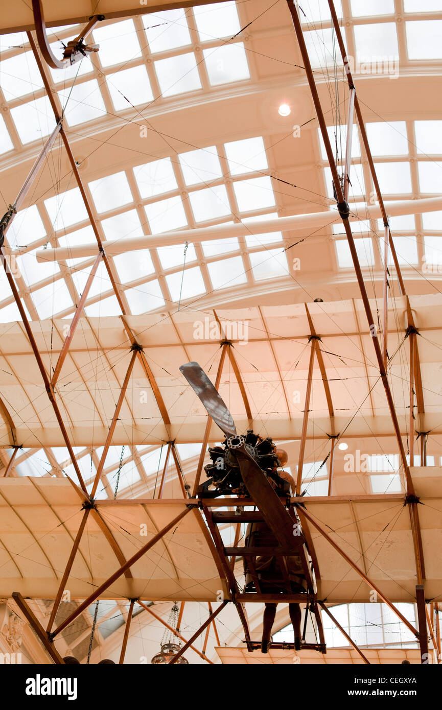 Un biplano Bristol réplica (también llamado Boxkite) Foto de stock