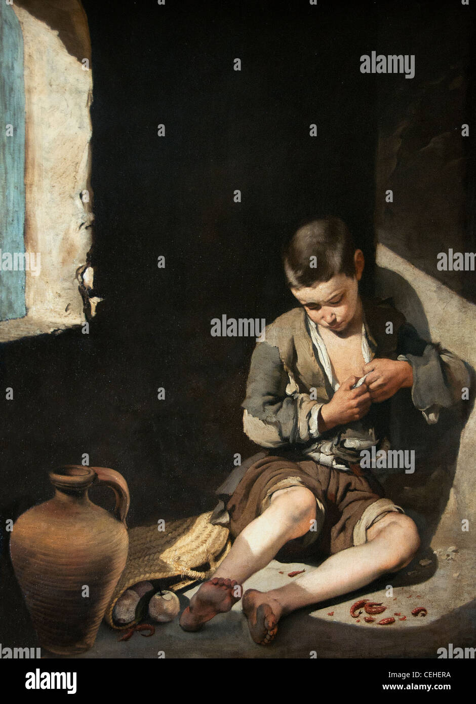 El joven mendigo 1645 - 50 por Bartolomé Esteban Murillo, España Foto de stock