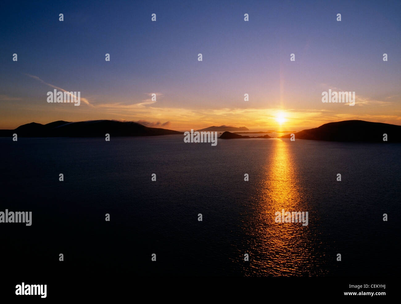 Islas Blasket en la península Dingle, Irlanda Foto de stock