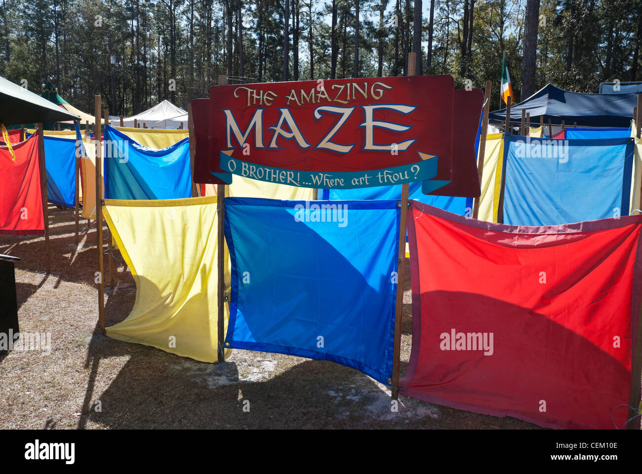 La anual Feria Medieval Hoggetowne en Gainesville, Florida Foto de stock