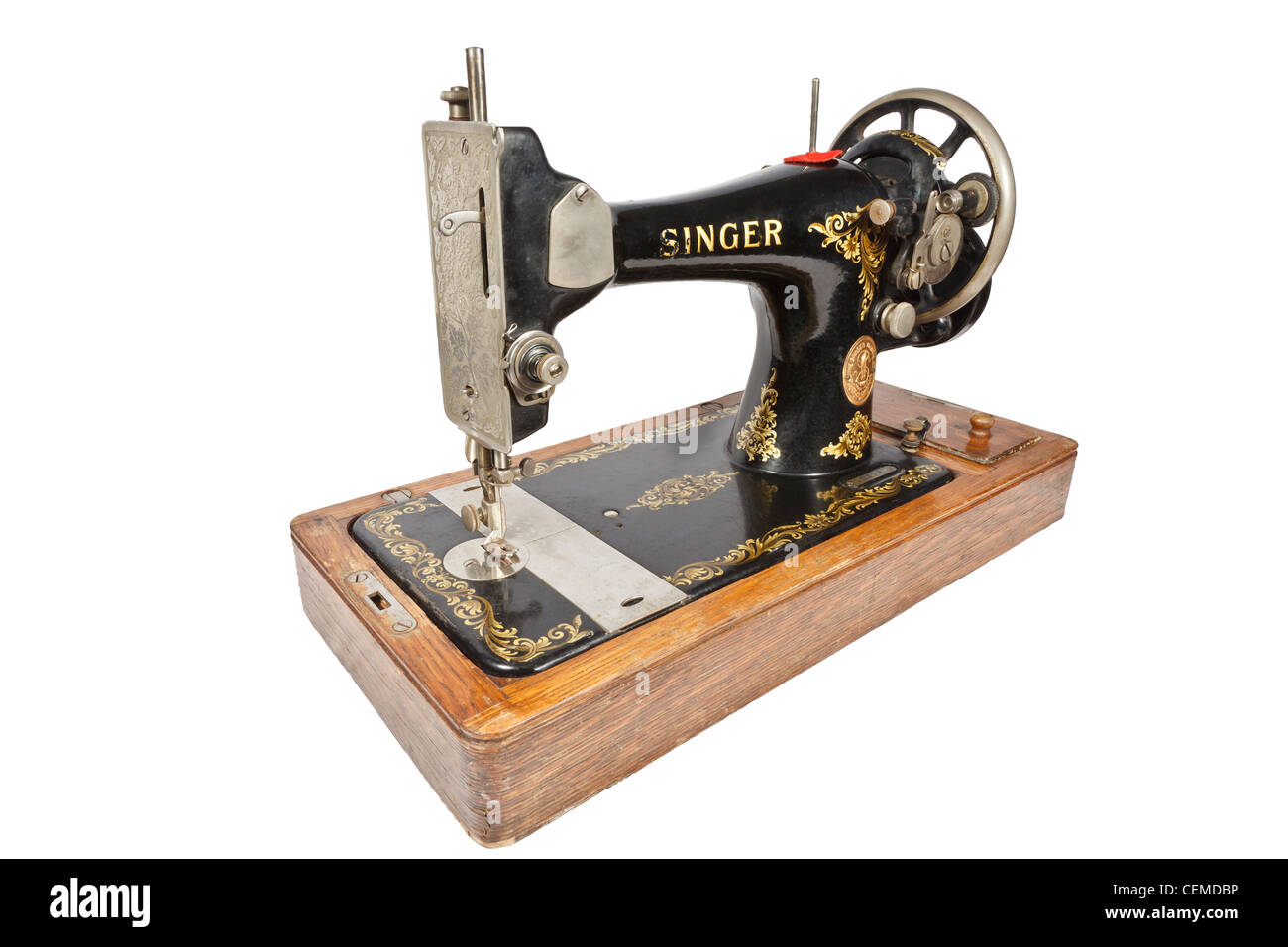 antigua máquina coser Fotografía stock - Alamy