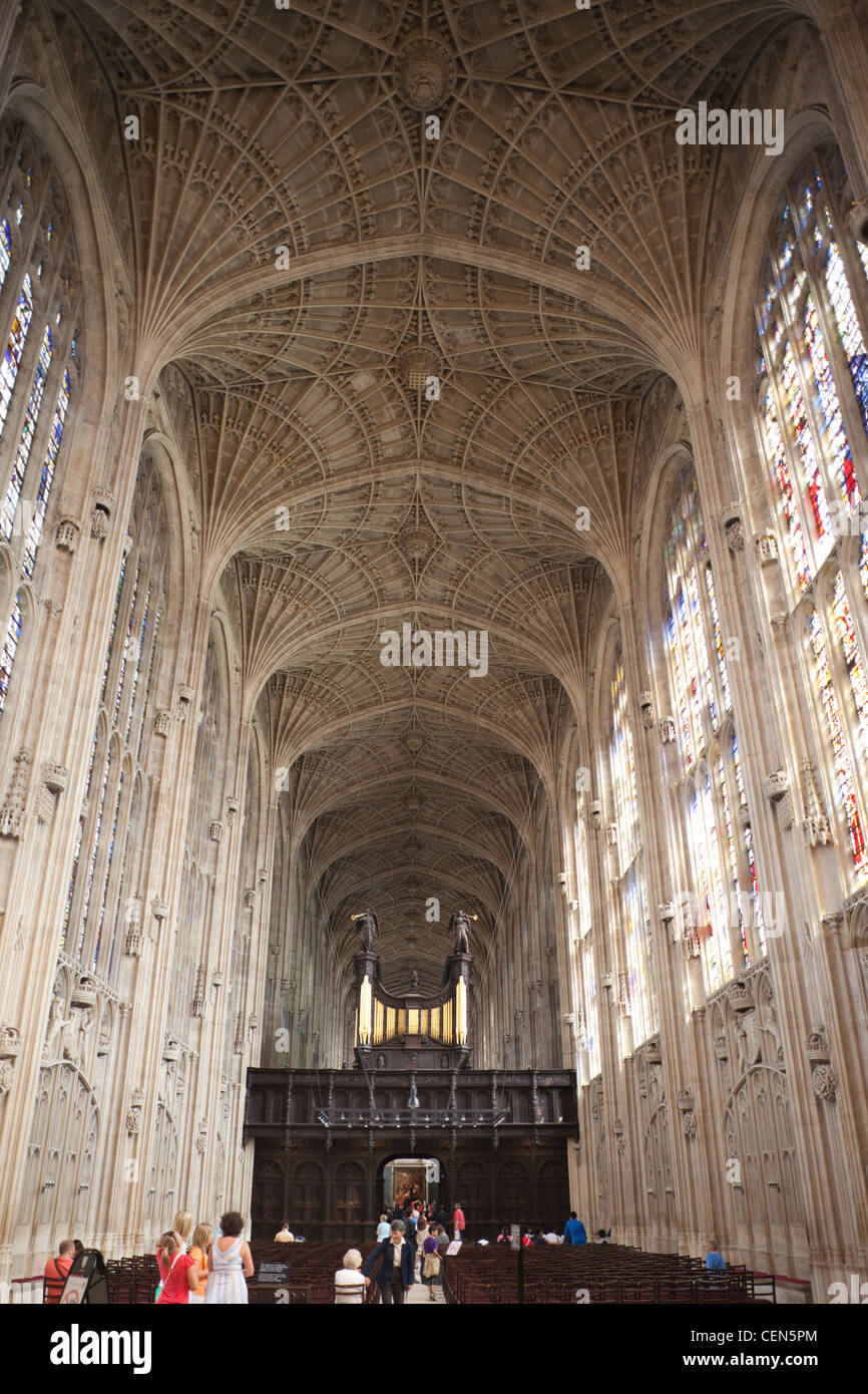 Inglaterra, Cambridgeshire, Cambridge, la Capilla de King's College Foto de stock