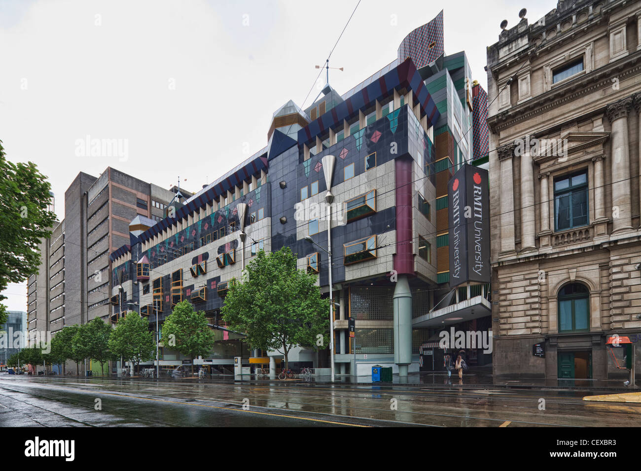 RMIT Edificio 8, 368 Swanston Street, Melbourne, NSW, Australia Foto de stock