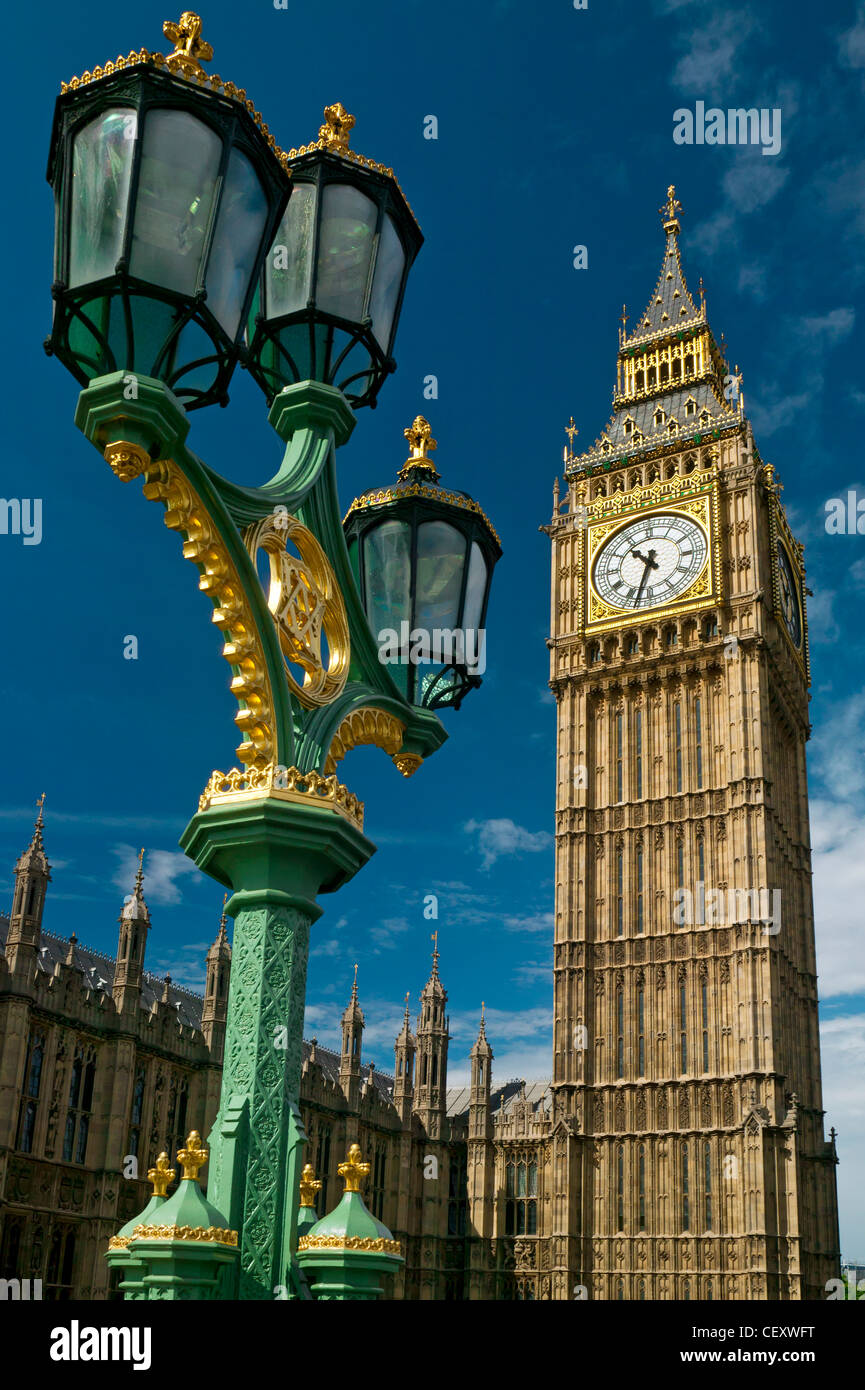 El Big Ben, las Casas del Parlamento, Inglaterra Foto de stock