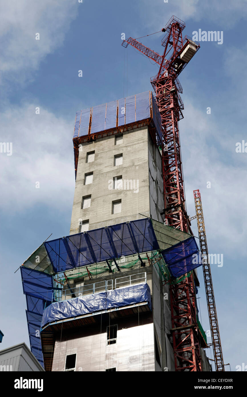 La edificación y la construcción en Seúl, Corea del Sur Foto de stock