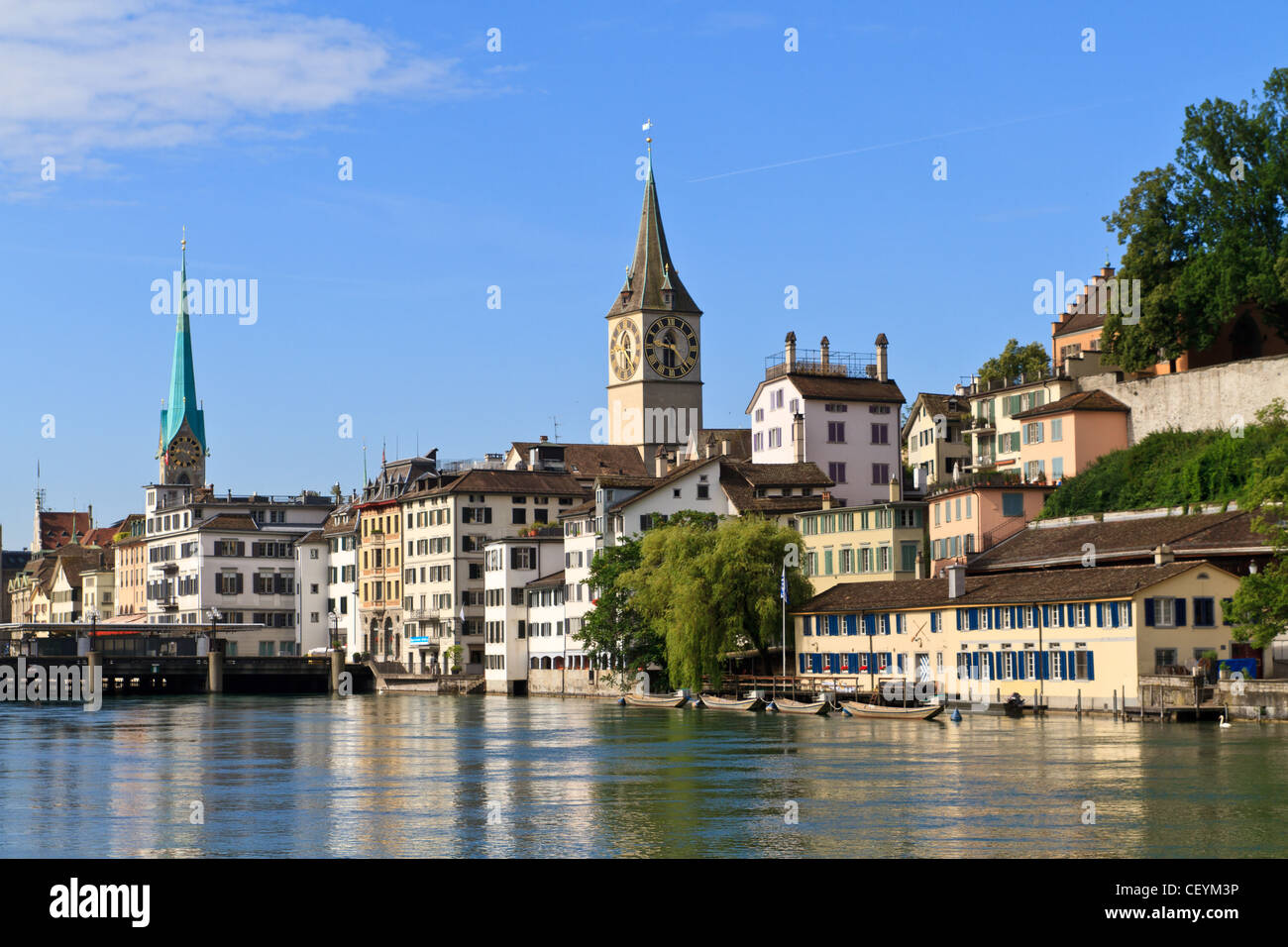 Ciudad de Zurich, Suiza Foto de stock
