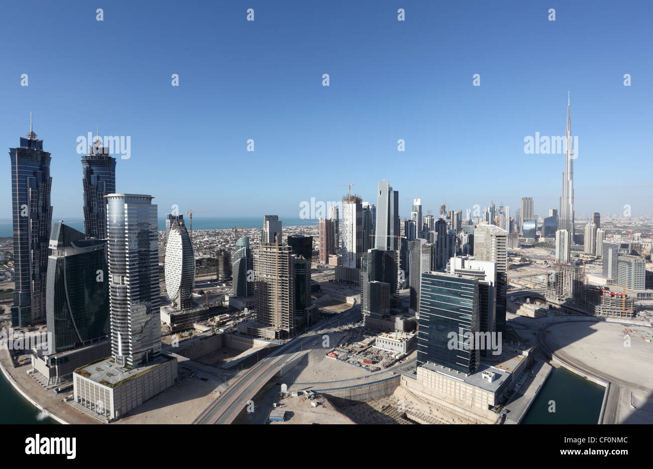 El centro de Dubai, Emiratos Árabes Unidos Foto de stock