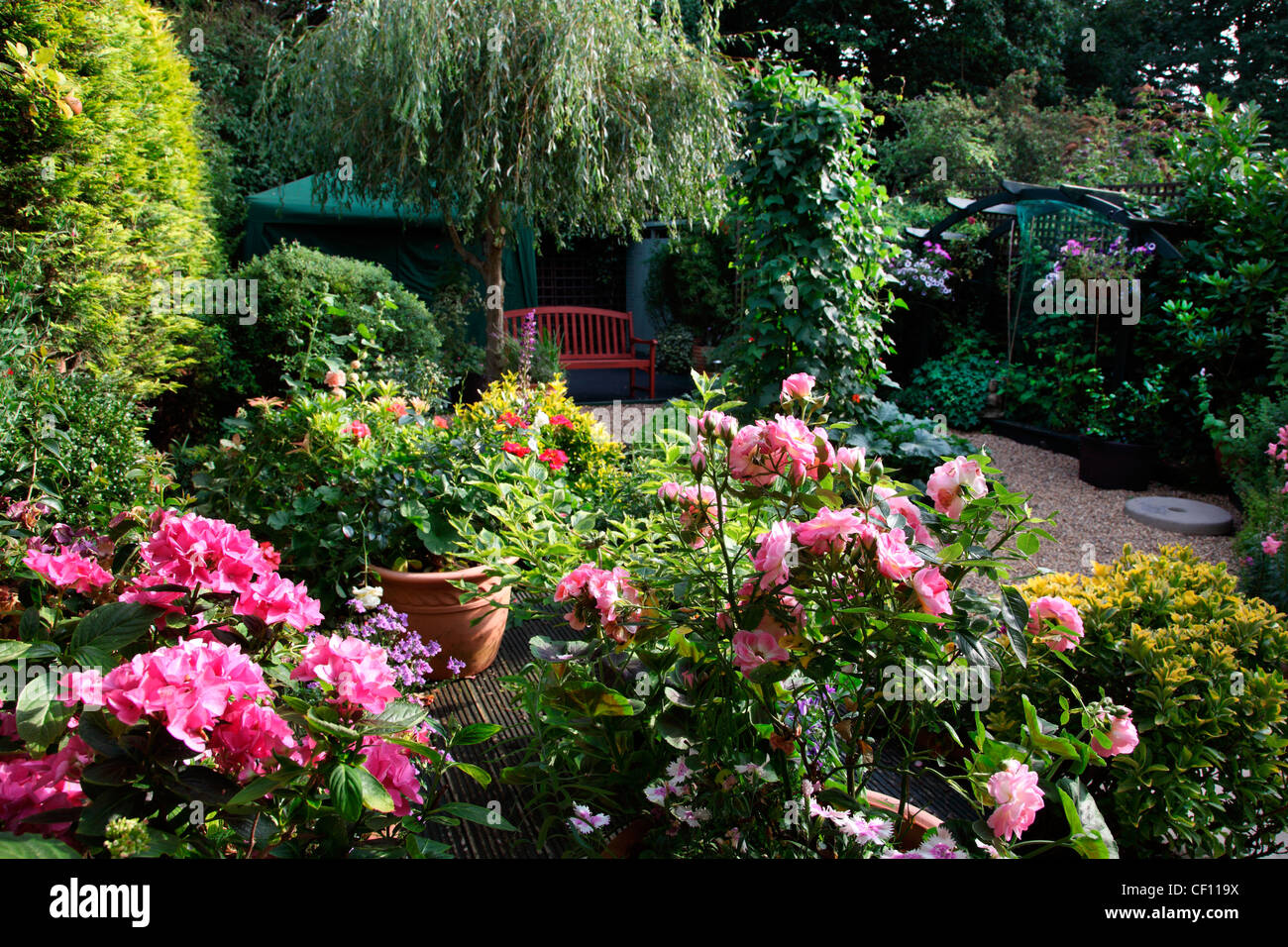 Jardín de la ciudad de Londres Foto de stock