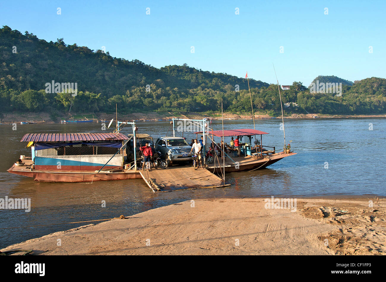 Río Mekong, Luang Prabang Laos Foto de stock