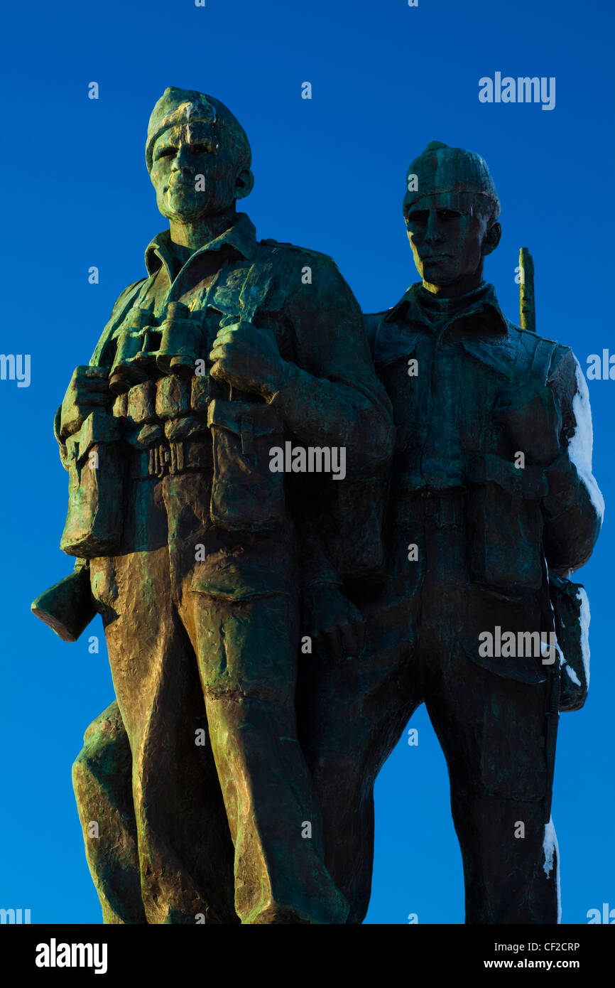 El Commando Memorial cerca de Spean Bridge en el Great Glen conmemora los comandos entrenados en la zona durante la segunda W Foto de stock