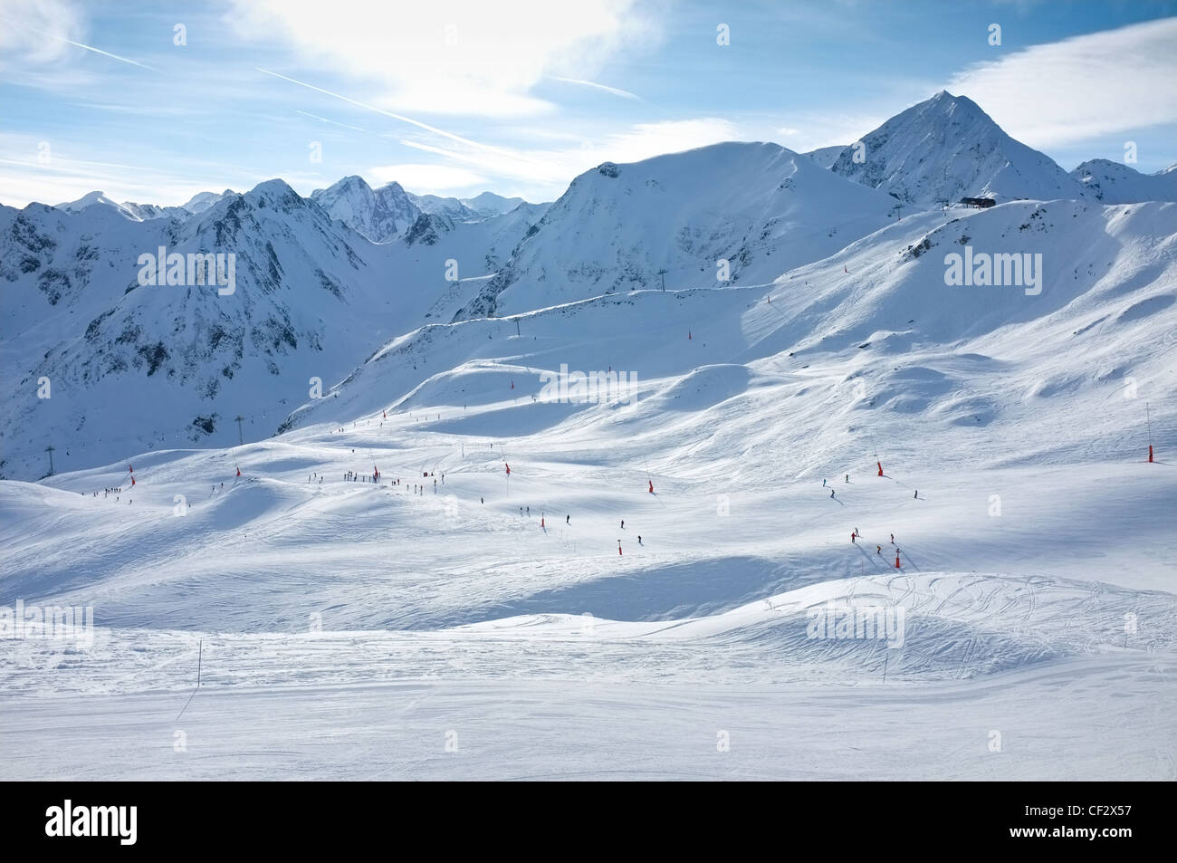 Estación de esquí de Peyragudes, Midi-Pyrénées, Francia. Foto de stock