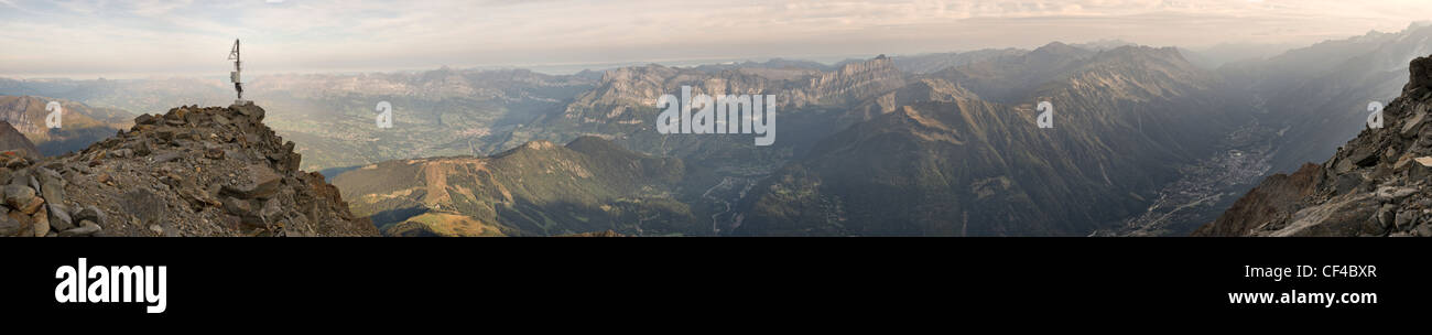 Panorama de Chamonix Foto de stock