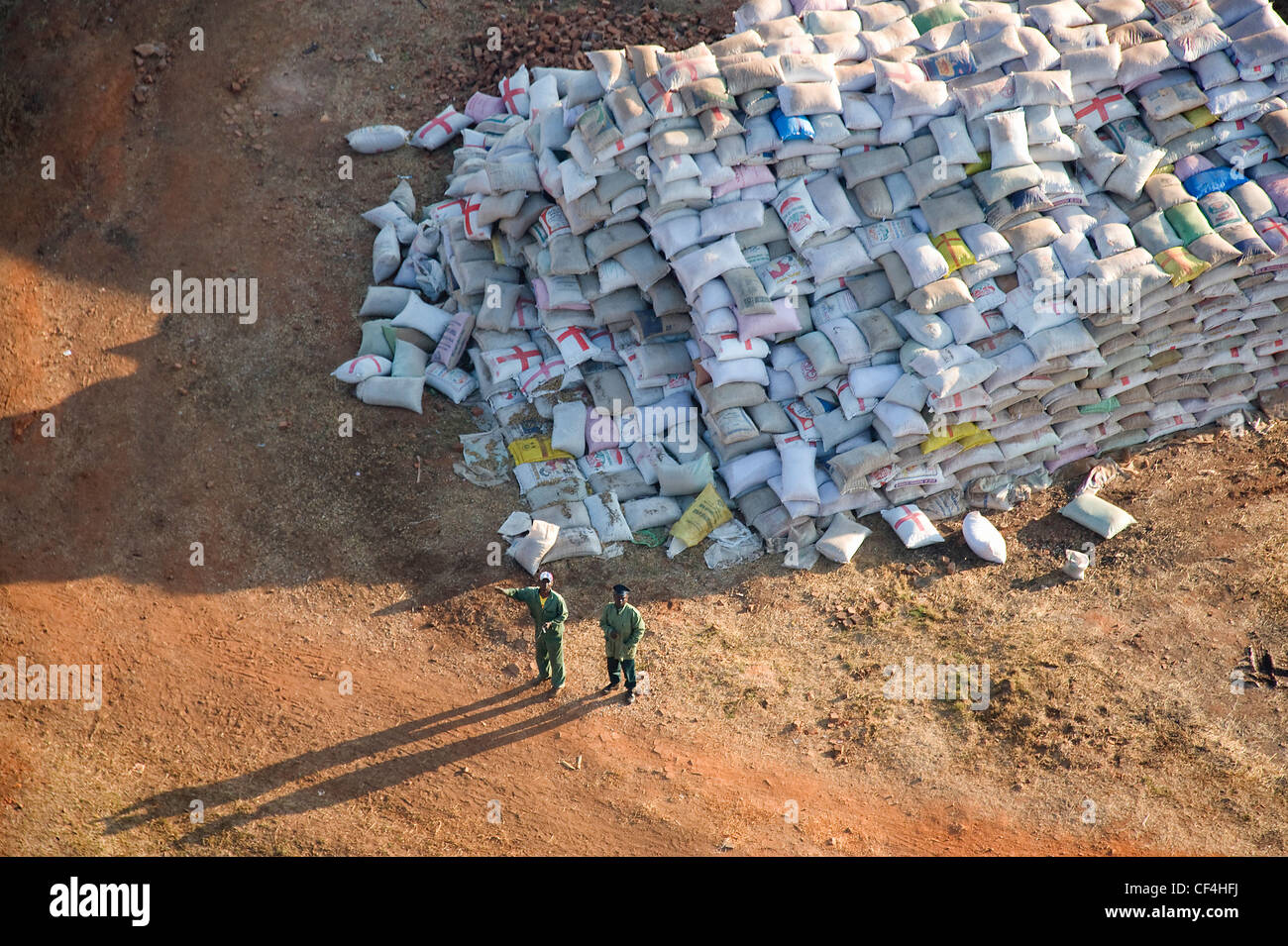 Las imágenes aéreas Zimbabwe Foto de stock