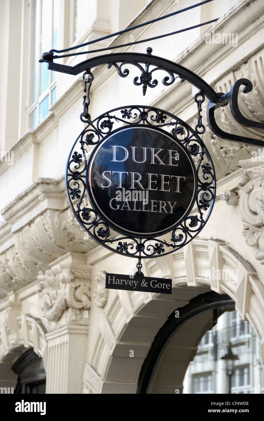 Duke Street Gallery, un destacado comerciante de arte fino en el centro de Londres. Foto de stock