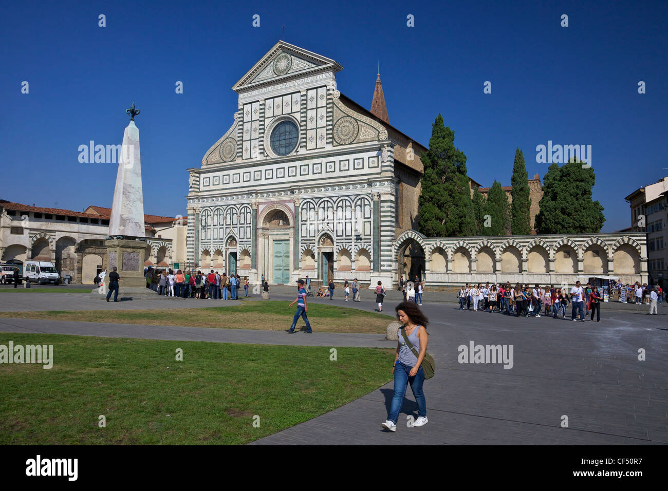 Iglesia de Santa Maria Novella, Florencia, Toscana, Italia, Europa Foto de stock