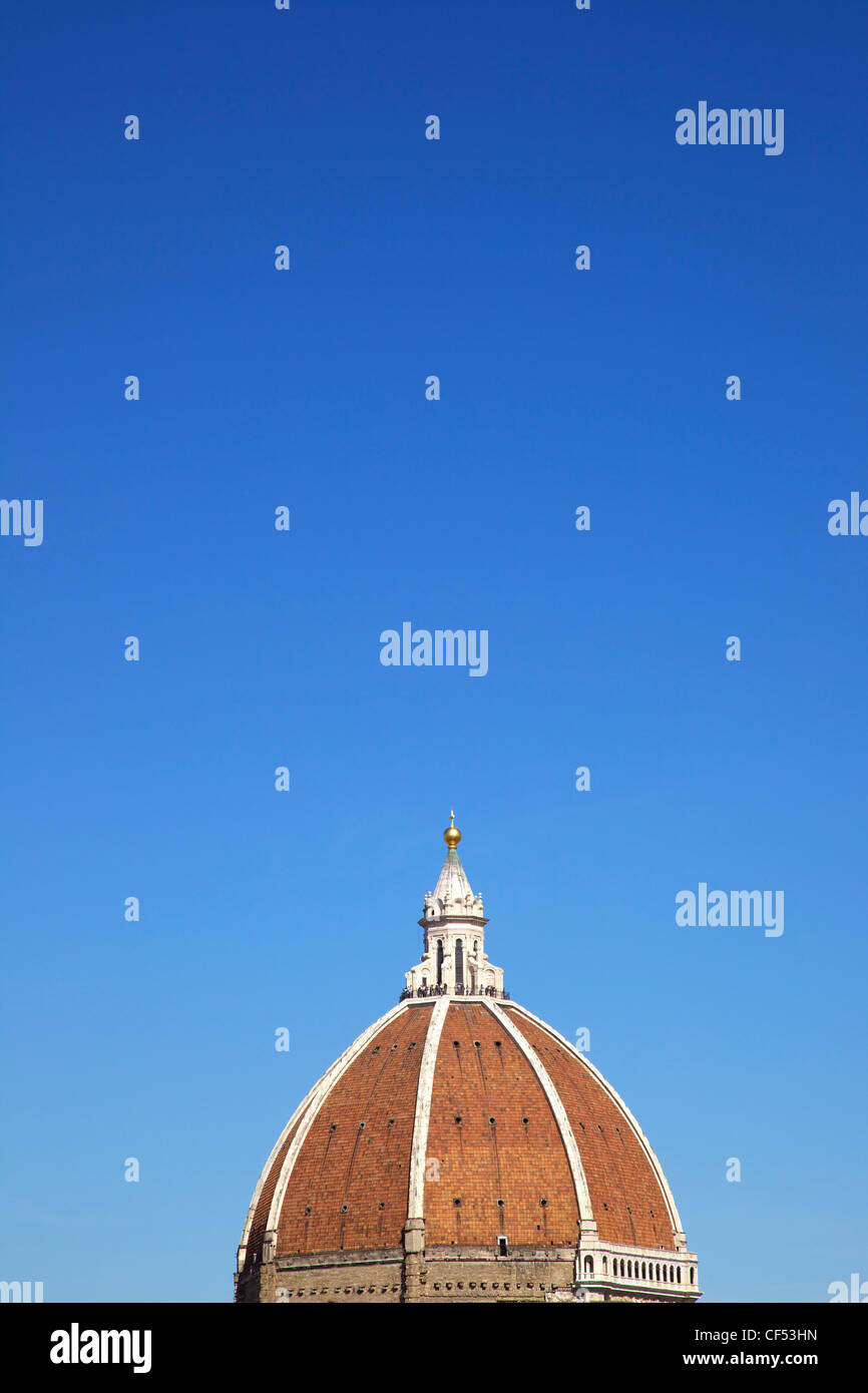 La cúpula de Brunelleschi, el Duomo, Florencia, Toscana, Italia, Europa Foto de stock