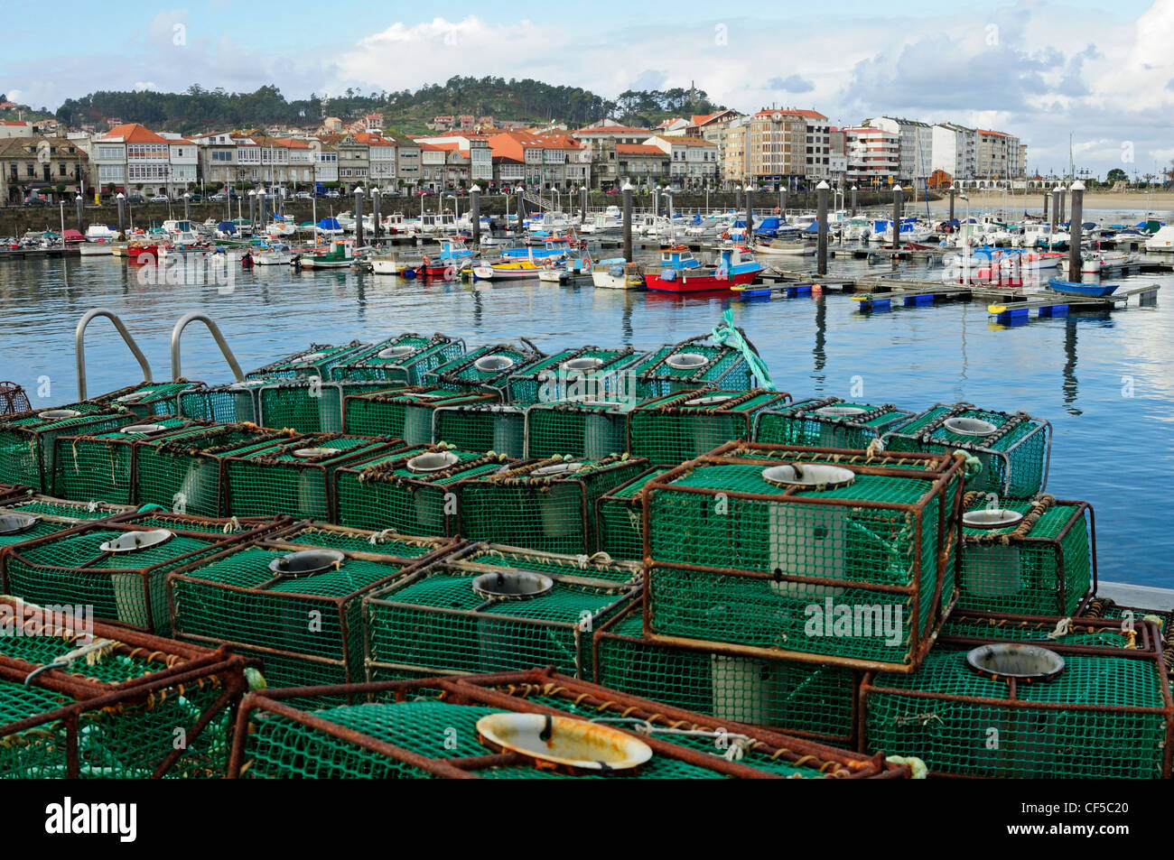 Puerto pesquero. Baiona, Galicia, España Fotografía de stock - Alamy