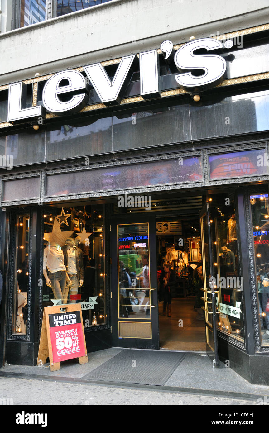 Levi's store, Nueva York, EE.UU Fotografía de stock - Alamy