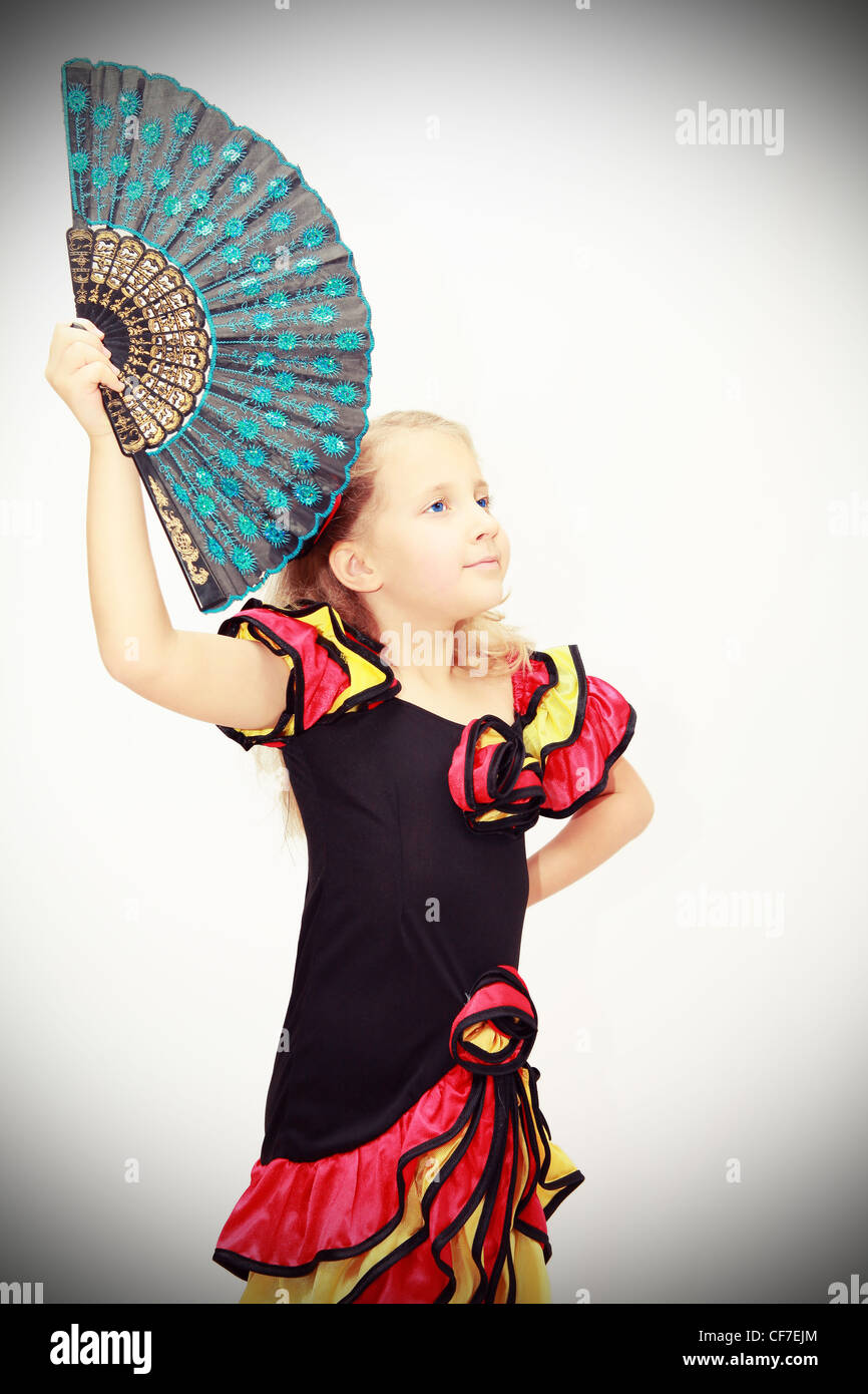 Los jóvenes de danza tradicional chica Foto de stock