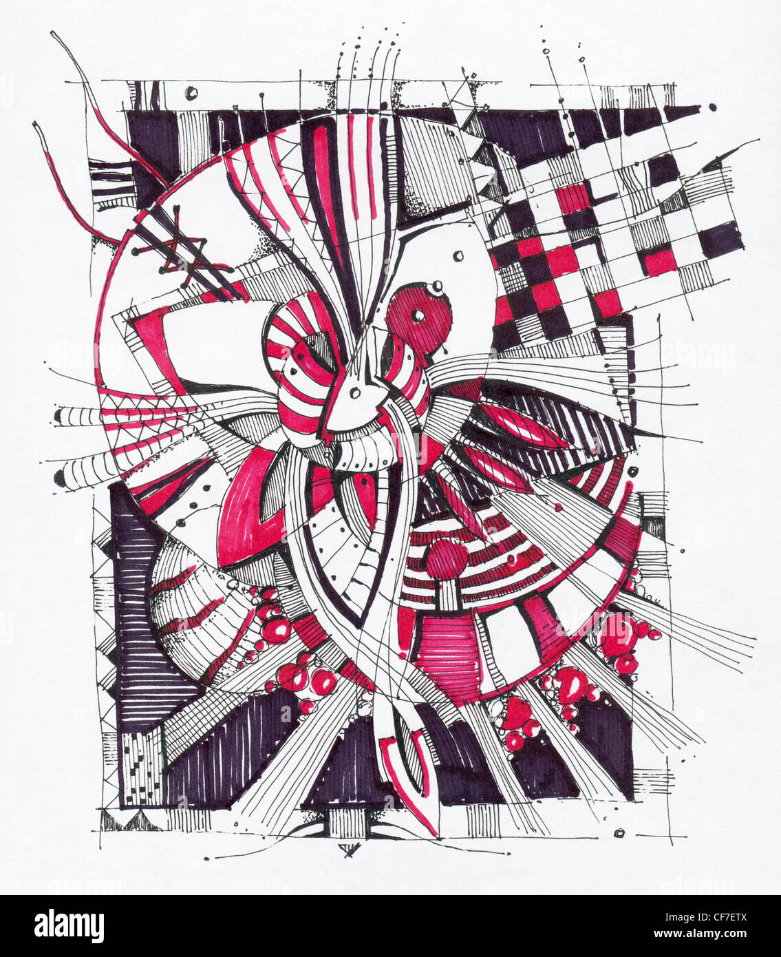 Dibujo geométrico recortadas de - Alamy