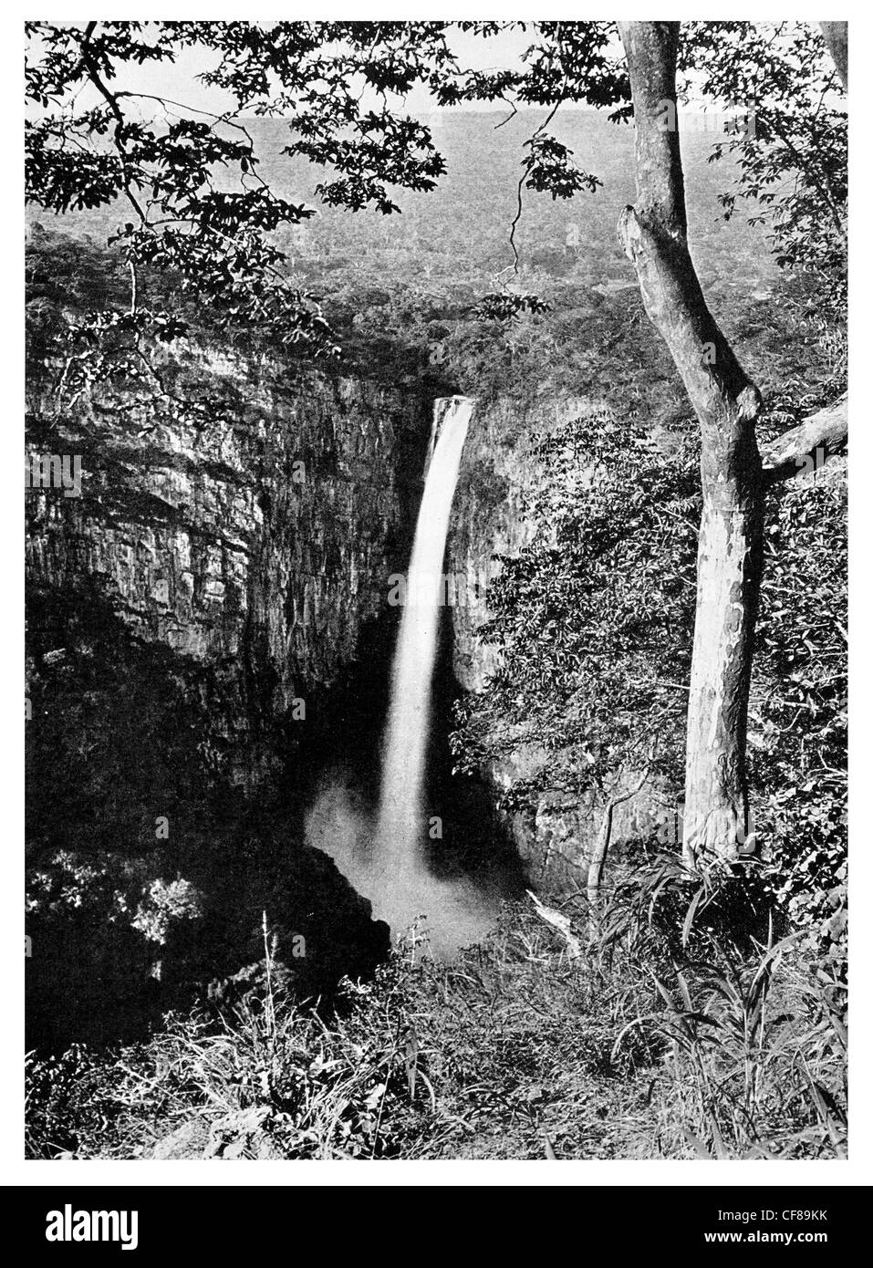 1926 Kalambo Falls África Foto de stock