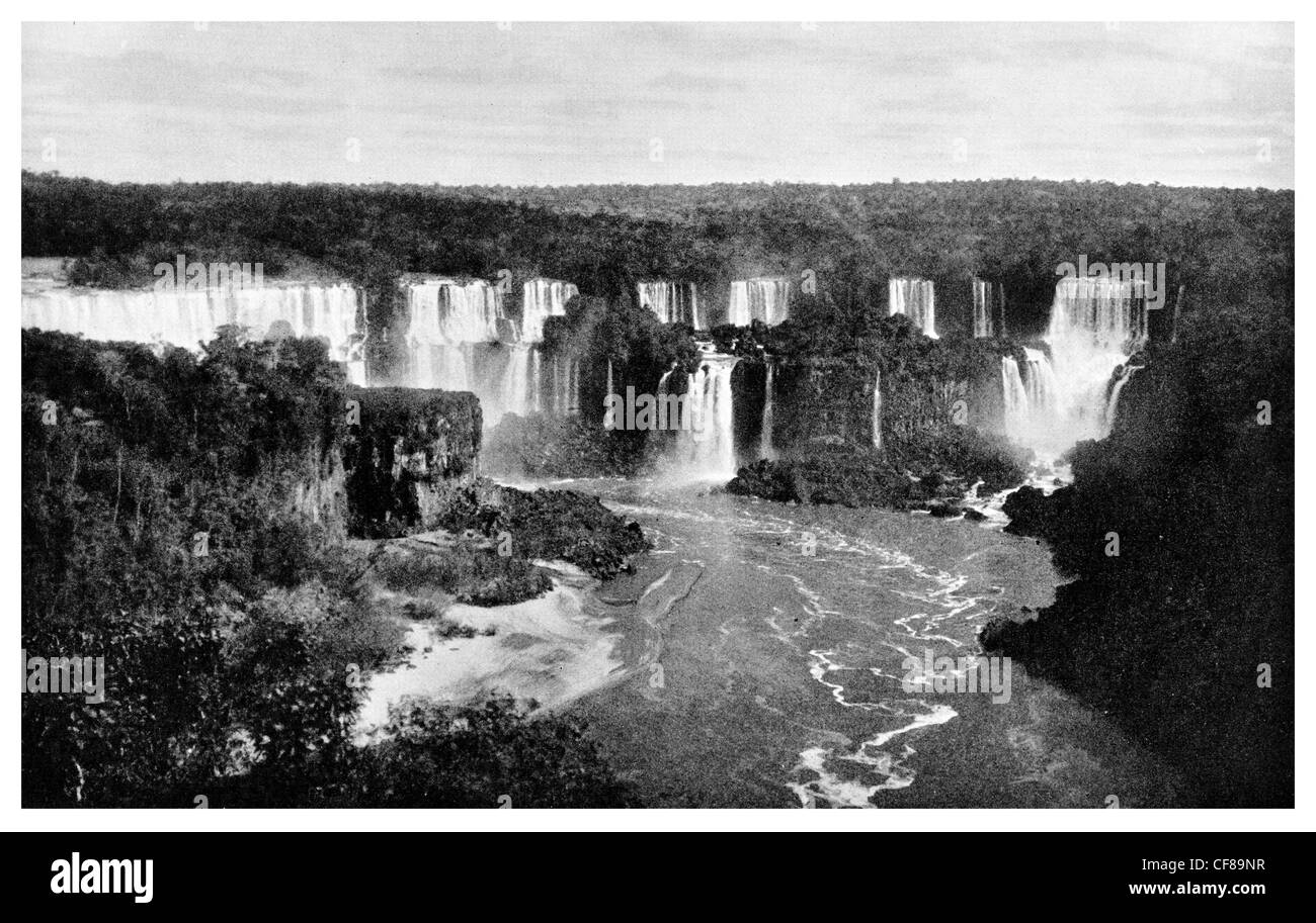 1926 San Martín caen en semicírculo de Iguazú las cataratas del Iguazú, las Cataratas del Iguazú, las Cataratas de Iguazú las cataratas de Iguaçu Argentina Foto de stock