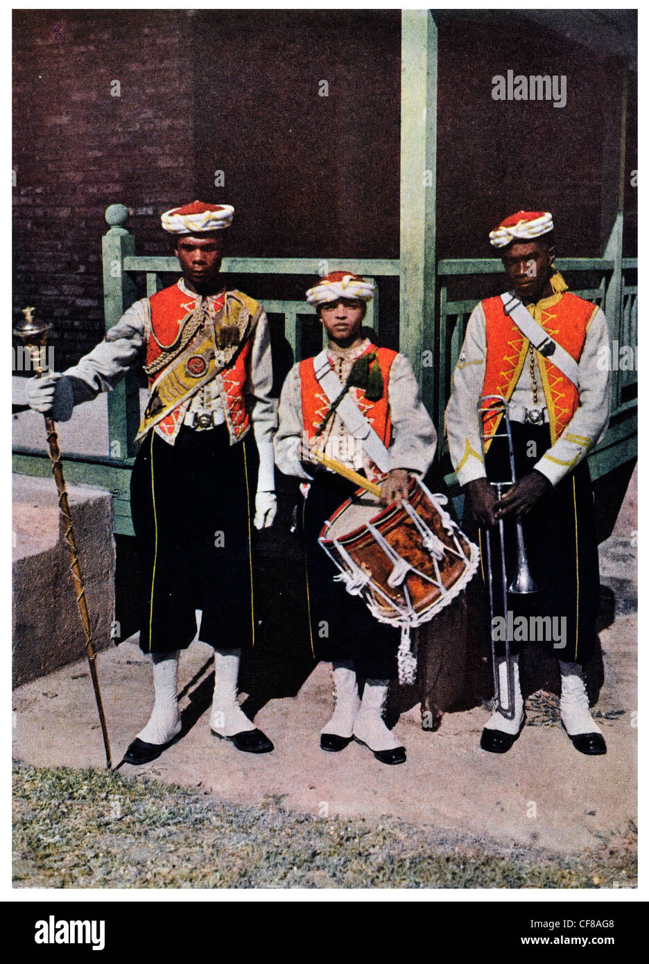 1927 West Indian Regimiento Uniforme de Vestir Foto de stock