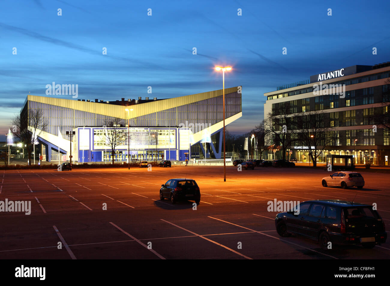 Grugahalle, un evento, concierto, music hall y Atlantic Congress Hotel. Essen, Alemania. Foto de stock