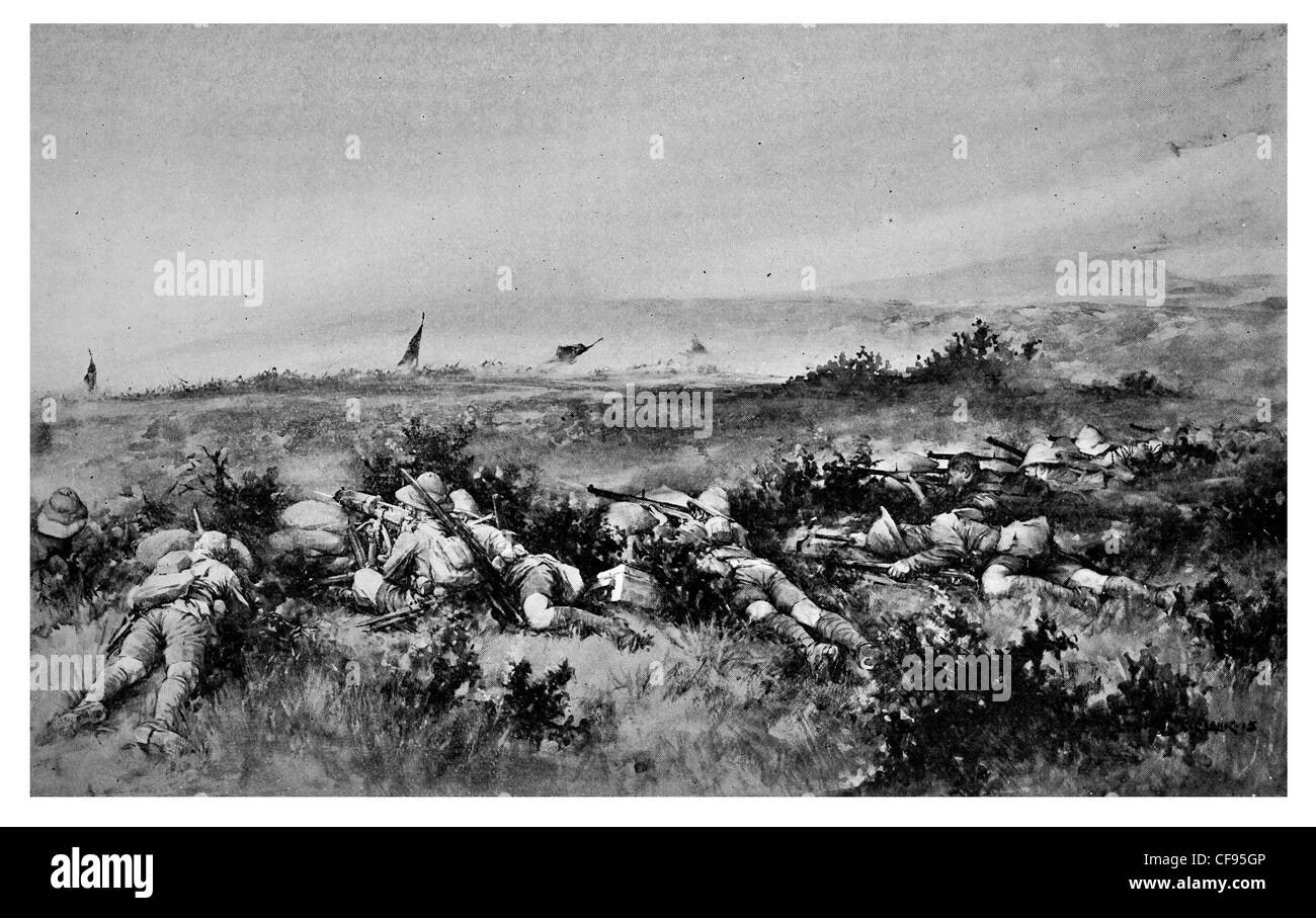 Carga turca en la campaña de Gallipoli Çanakkale primera gran batalla Foto de stock