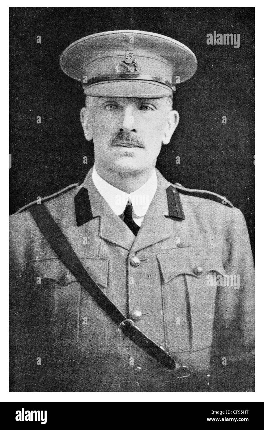 El Mayor General Sir William Throsby puentes KCB, CMG fuerzas australianas durante la I Guerra Mundial Foto de stock