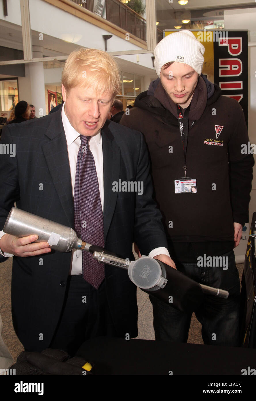 El alcalde Boris Johnson Foto de stock