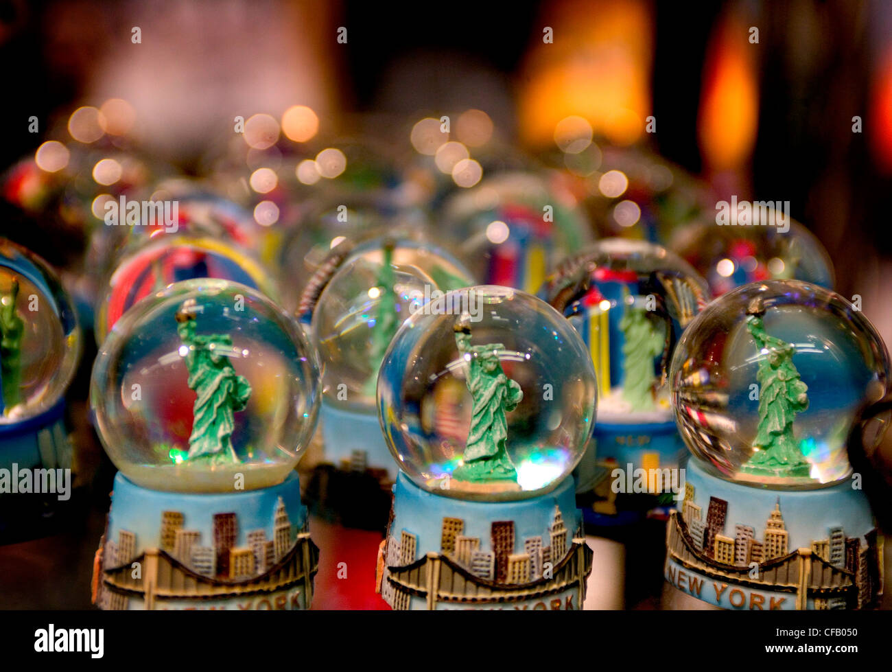 Desde la tienda de recuerdos turísticos de la Estatua de la libertad