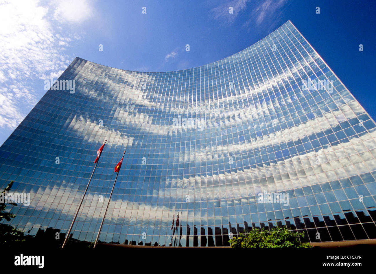 Construcción de hidroeléctrica de Ontario, Toronto, Ontario, Canadá Foto de stock