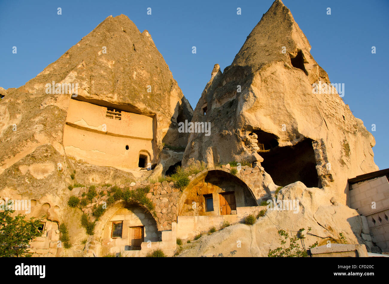 Goreme, Capadocia, también Capadocia, Anatolia Central, principalmente en la provincia de Nevşehir, Turquía Foto de stock