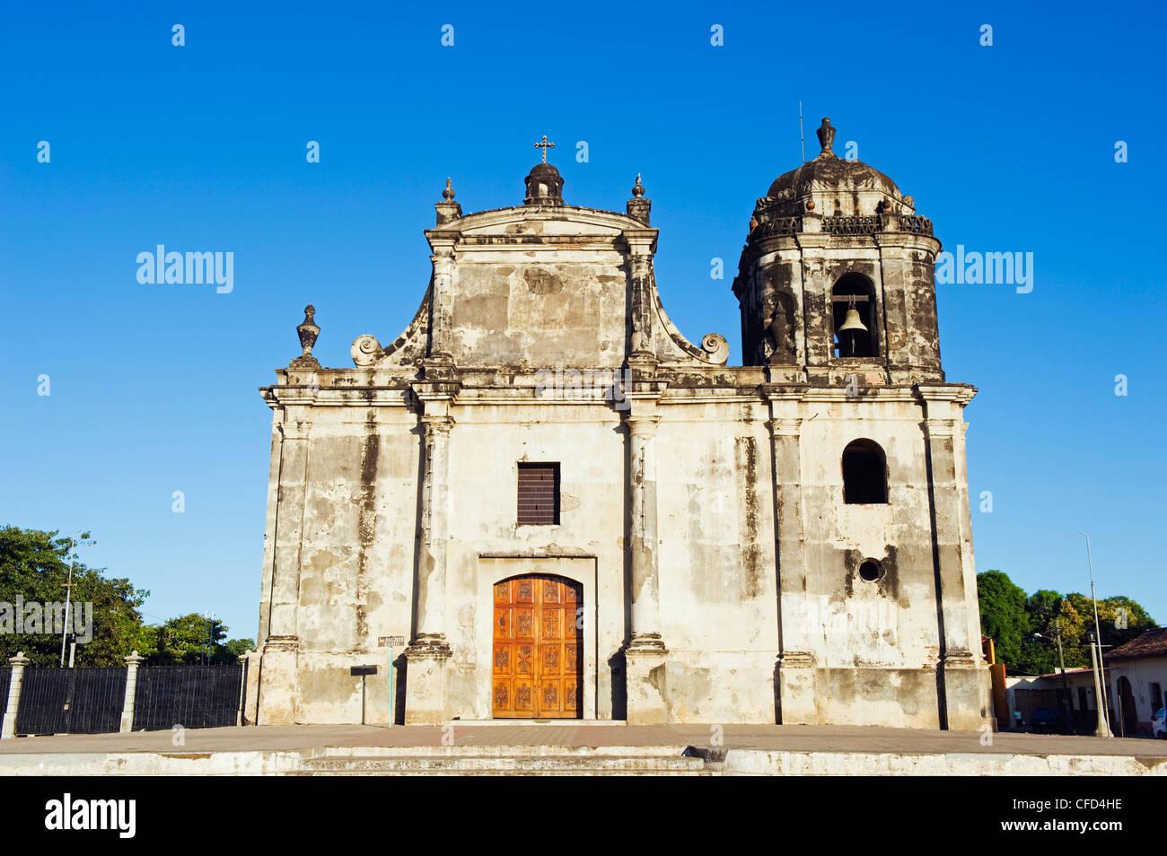 Iglesia de San Juan, León, Nicaragua, Centroamérica Foto de stock