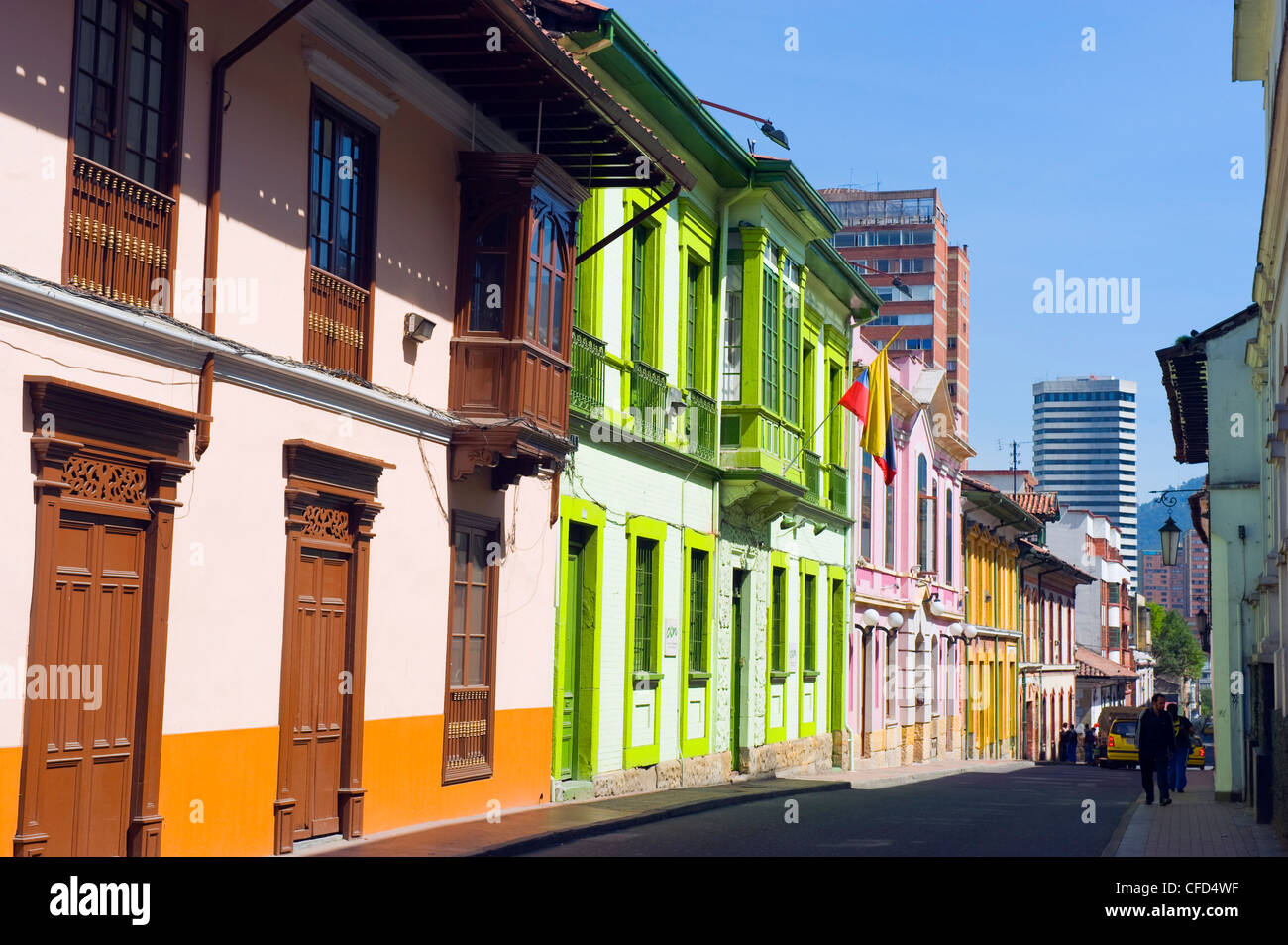 Coloridas casas, Bogotá, Colombia, Sur America Fotografía de stock Alamy