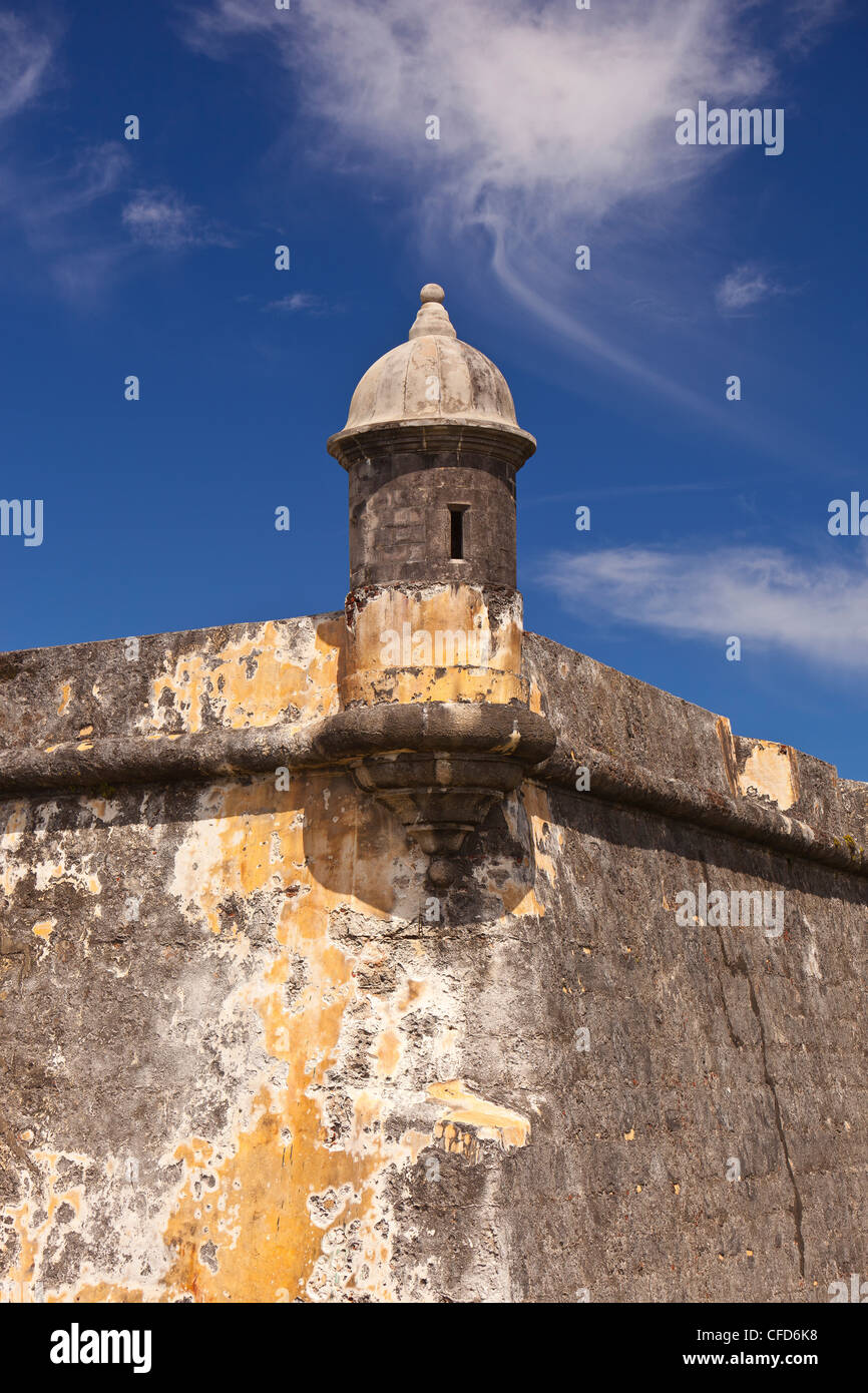 El VIEJO SAN JUAN, PUERTO RICO - El Castillo San Felipe del Morro, la fortaleza histórica. Foto de stock