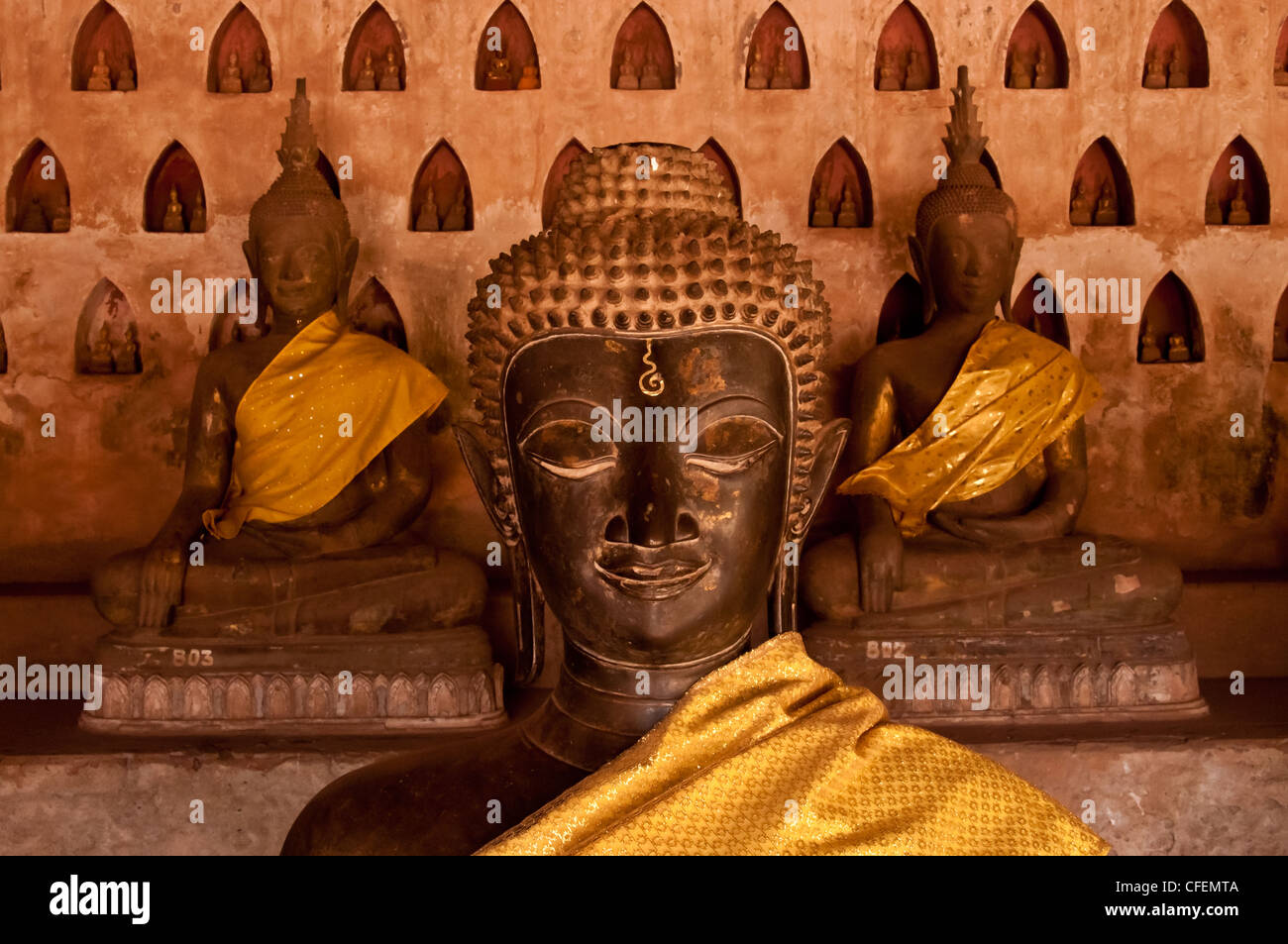 Estatua de Buda, Laos Foto de stock