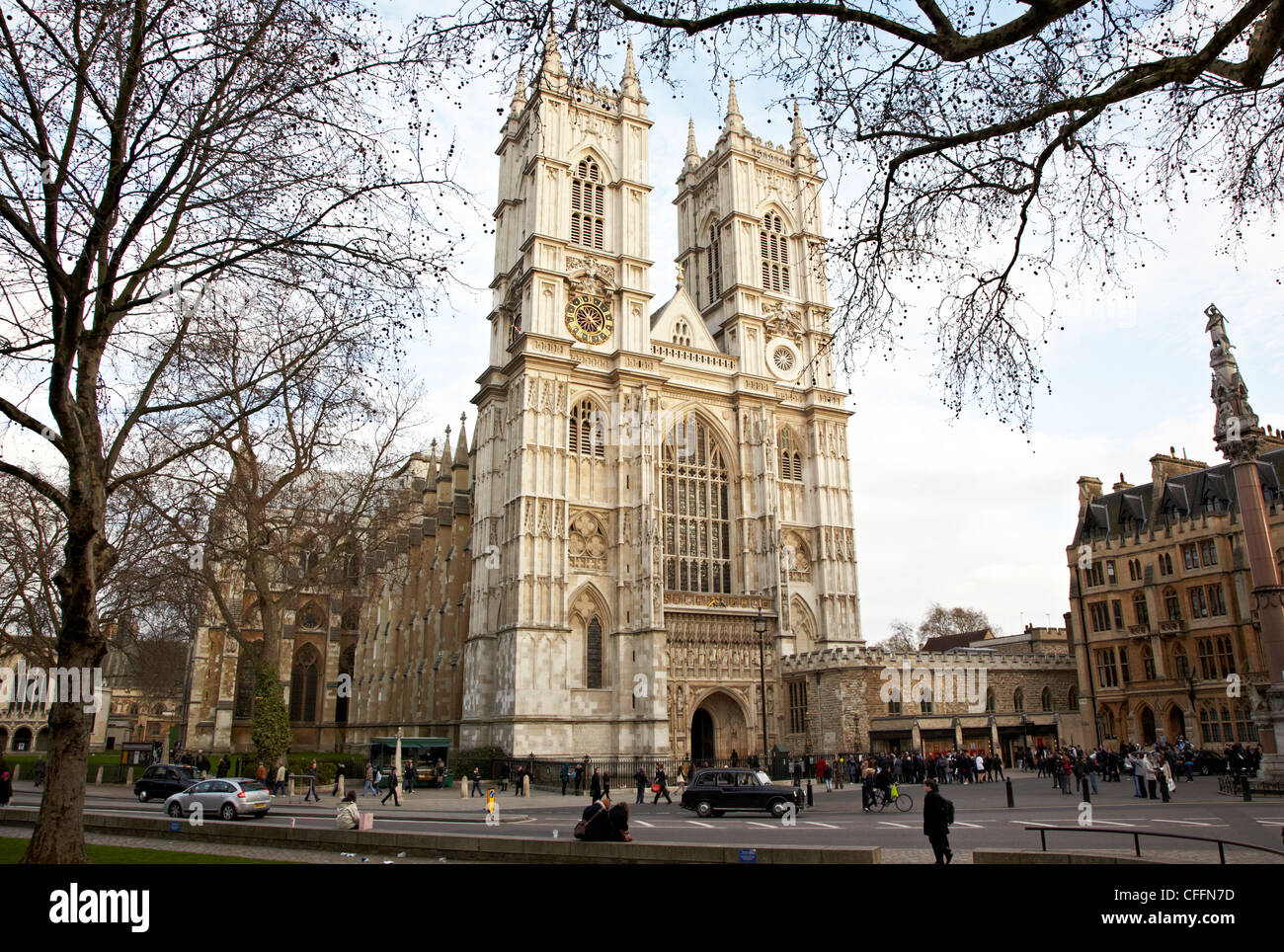 La Abadía de Westminster Londres Reino unido Foto de stock
